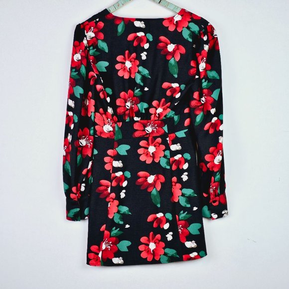 Urban Outfitters UO Michelle Plunging Long Sleeve Mini Dress, M, NWOT - Picture 5 of 14